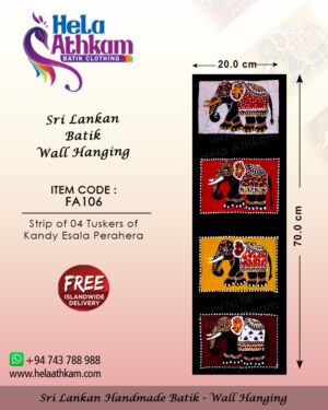batik wall hanging kandy esala perahera