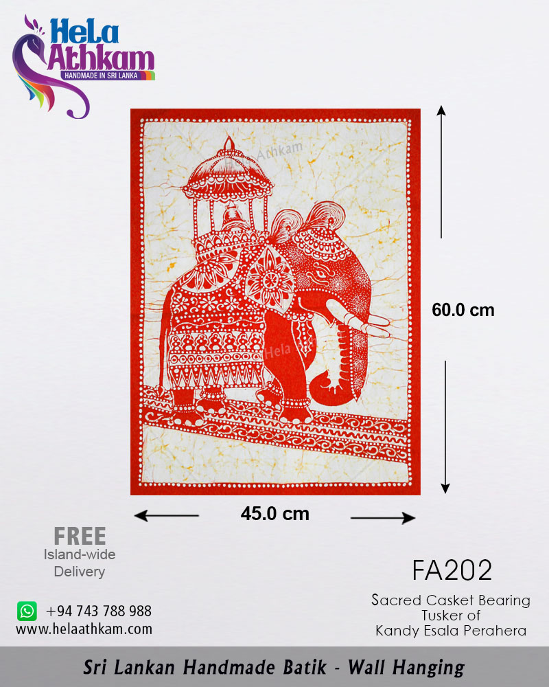 FA202 web batik wall hanging handmade bathik