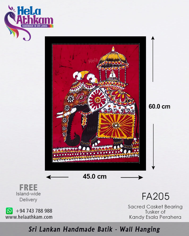 FA205 web batik wall hanging handmade bathik