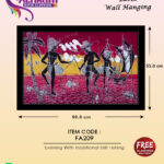 stilt fishing bathik wall hanger
