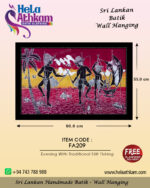 stilt fishing bathik wall hanger