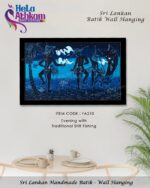 Batik Wall Hanger - Stilt Fishing