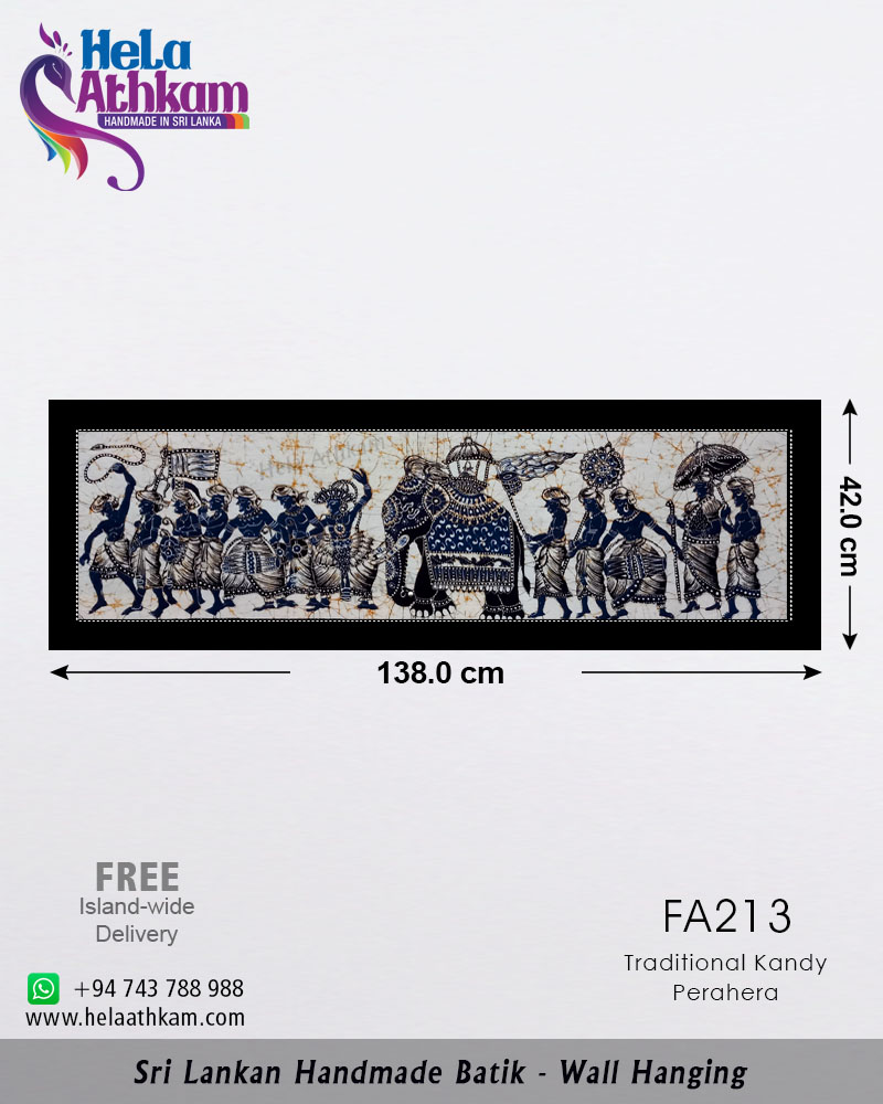 FA213 web batik wall hanging handmade bathik