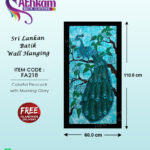 bathik wall hangng peacock