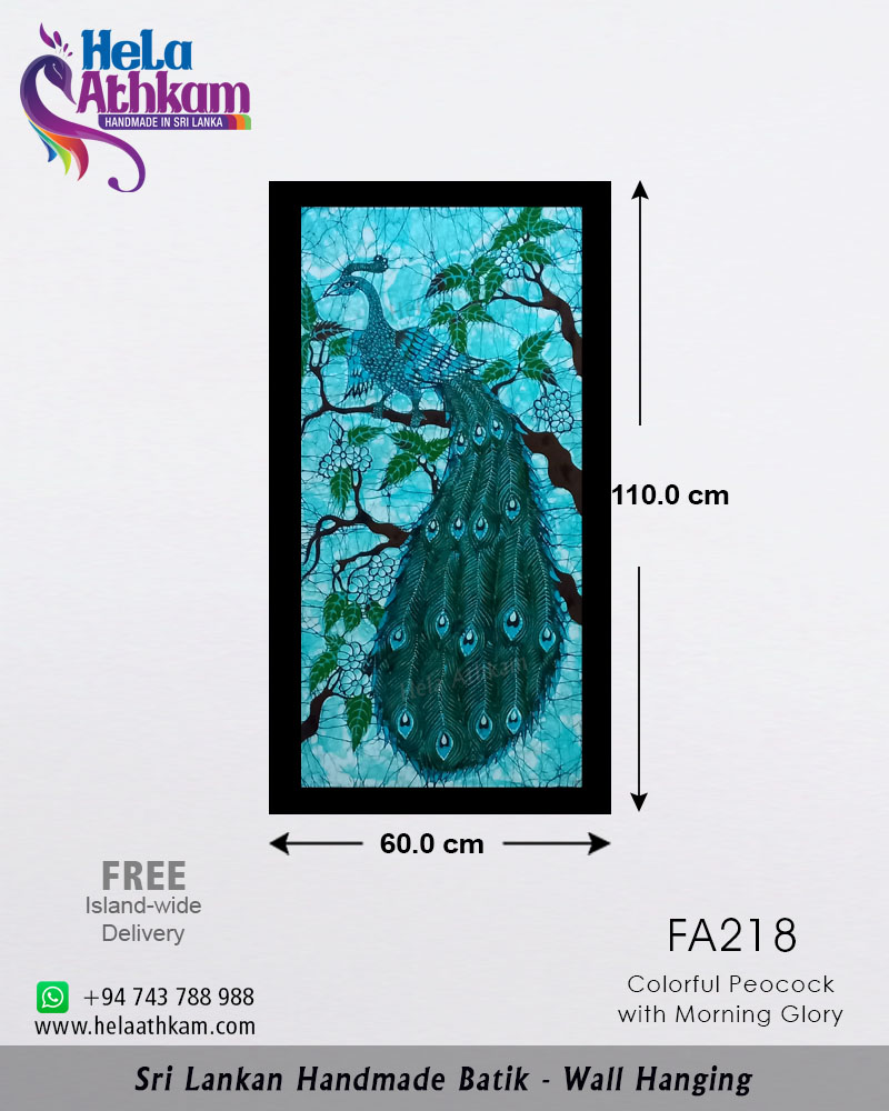 FA218 web batik wall hanging handmade bathik