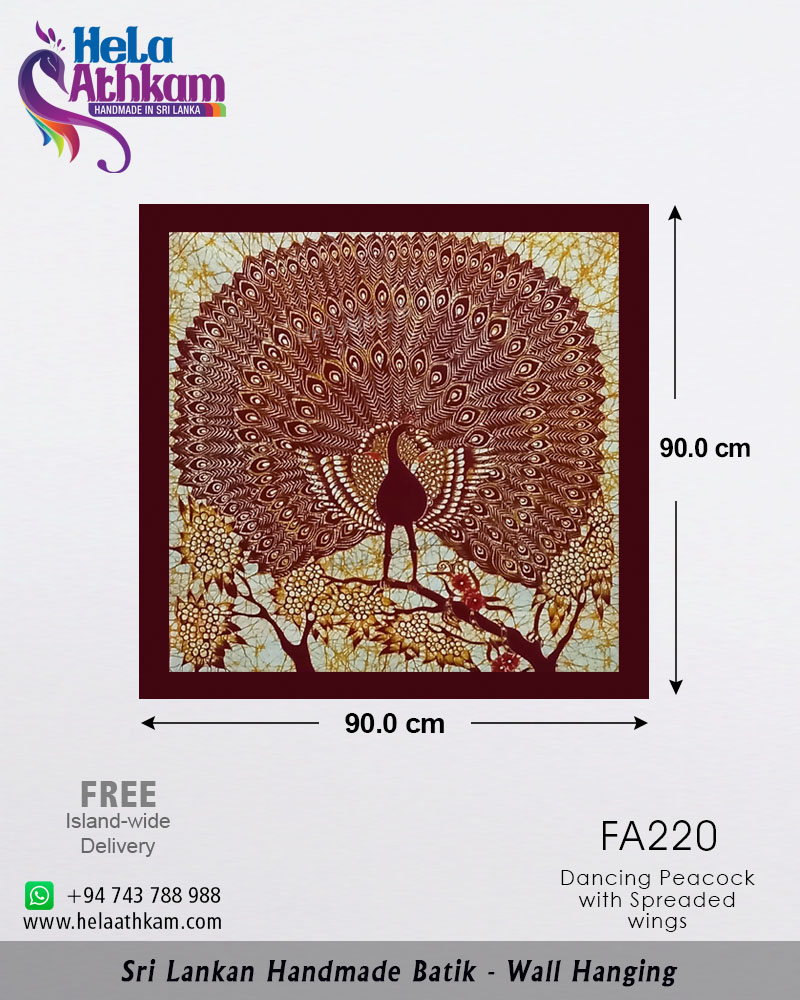 FA220 web batik wall hanging handmade bathik