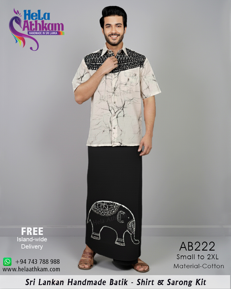 AB222 WEB batik shirt sarong handmade bathik