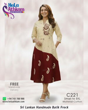 batik frock handmade bathik