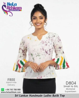 ladies batik top handmade bathik