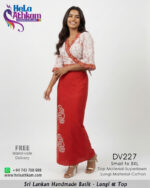 batik lungi kit red raktha bathik