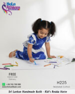 batik redda hatte half saree bathik