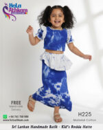 batik redda hatte half saree bathik