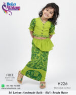 batik redda hatte half saree handmade bathik