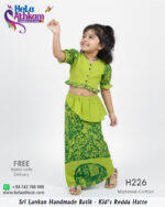 batik redda hatte half saree handmade bathik