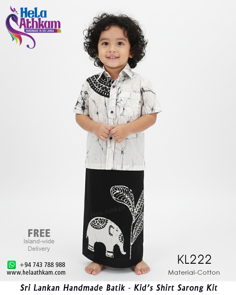 KL222 WEB batik shirt sarong kids bathik