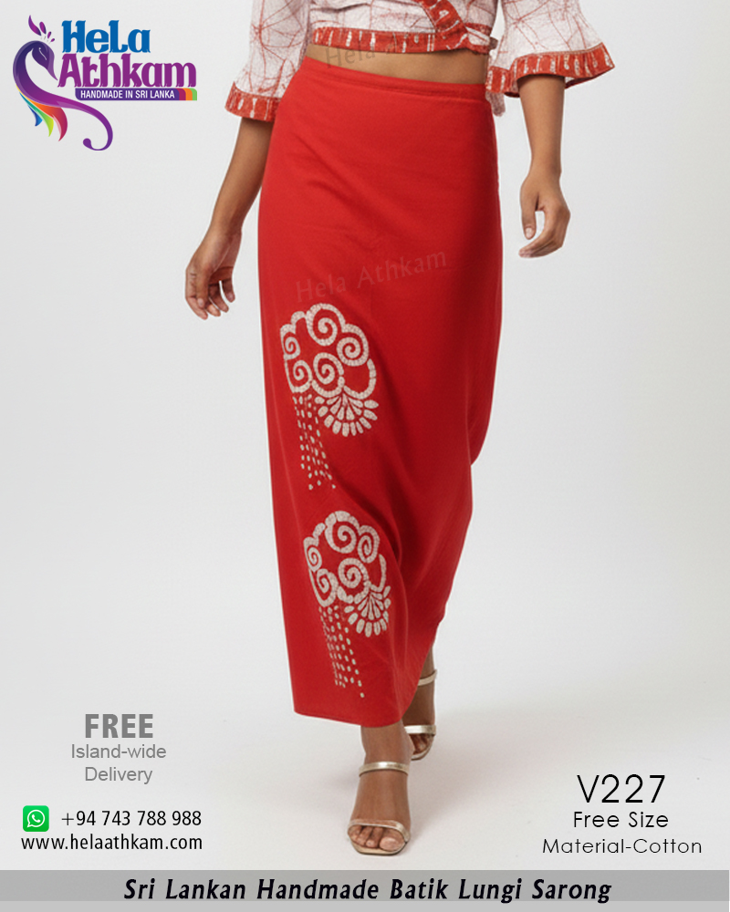 V227 web batik lungi kit red raktha bathik