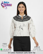 batik top black white bathik