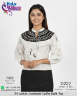 batik top black white bathik