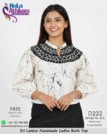 batik top black white bathik