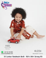 batik kids shirt sarong handmade bathik