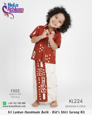 batik kids shirt sarong handmade bathik