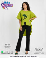 batik poncho handmade bathik