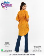 batik poncho handmade bathik