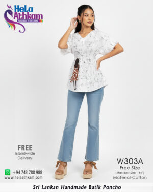 batik poncho handmade bathik