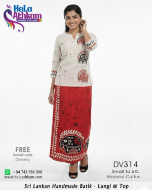 batik lungi and top handmade bathik