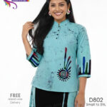 Handmade Ladies Batik Top - D802