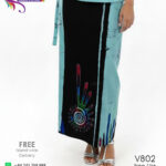 batik lungi sarong handmade blue