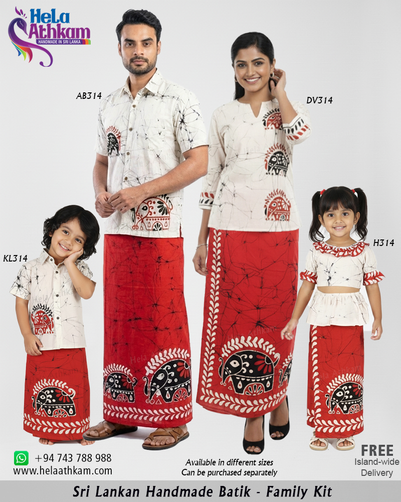 handmade_batik_family_design_red_elephant