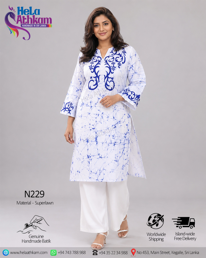 Hela Athkam Handmade Batik Product Image Handmade_Batik_Ladies_Long_top