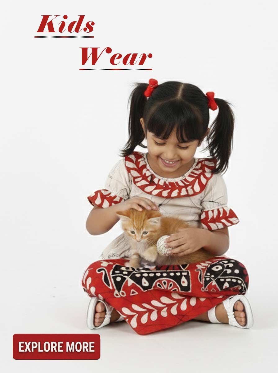 Hela Athkam Handmade Batik Category Image Hela athkam Sri Lankan handmade batik clothing kids wear category poster.